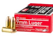 Patronas AGUILA 9mm Luger FMJ 8,0g