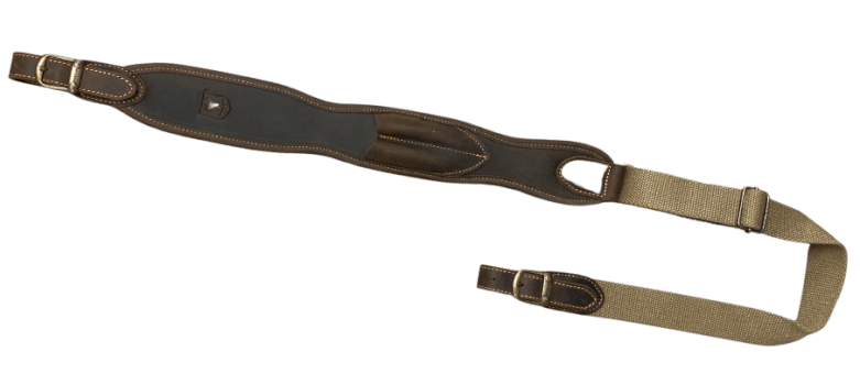 RISERVA Gun sling in leather with cartridge loops