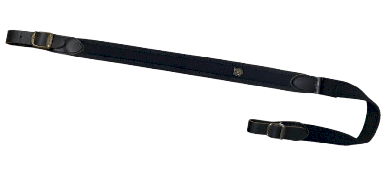 RISERVA Gun sling with a carbon fibre pattern CORDURA, black