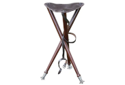 Saliekams krēsls PARFORCE - trīskājis ar metāla galiem