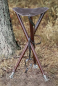 Folding chair PARFORCE - three-legged with metal tips