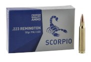 SCORPIO Patronas .223Rem. FMJ 3,6g