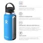 HYDRO FLASK Thermal bottle WIDE MOUTH W/ FLEX STRAW CAP, 0,710L