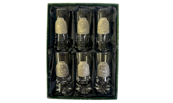 JAGERGLASS Set of vodka glasses, 50ml/6pcs