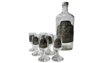JAGERGLASS Set of liqueur glasses with carafe