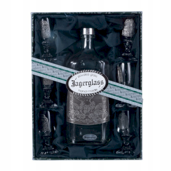 JAGERGLASS Set of liqueur glasses with carafe