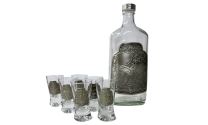 JAGERGLASS Set of vodka glasses with carafe