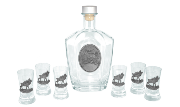 ARTINA Set of vodka glasses with carafe BRIEDIS