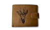 JAGERGLASS Leather wallet with hunting symbols