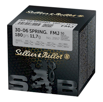 Cartridges Sellier & Bellot .30-06 FMJ 11,7g 
