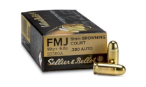 Patronas Sellier & Bellot 9mm Browning Court /.308 Auto FMJ 6,2g