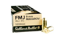 Patronas Sellier&Bellot 9mm Makarov (9x18) FMJ 6,1g