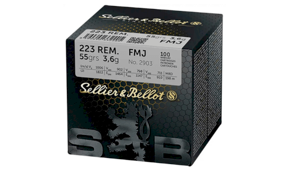 SELLIER&BELLOT Cartridges .223Rem. FMJ 3,6g
