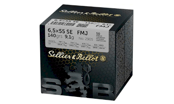 SELLIER&BELLOT Cartridges 6,5 x 55 FMJ 9,1g