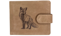 JAGERGLASS Leather wallet with hunting symbols
