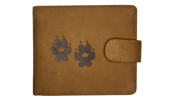 JAGERGLASS Leather wallet with hunting symbols