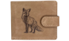 JAGERGLASS Leather wallet with hunting symbols