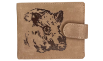 JAGERGLASS Leather wallet with hunting symbols