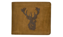 JAGERGLASS Leather wallet with hunting symbols