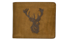 JAGERGLASS Leather wallet with hunting symbols