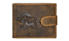 JAGERGLASS Leather wallet with hunting symbols