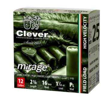 Patronas CLEVER MIRAGE 12/70 H.V. Game 36g Nr.3-4-5