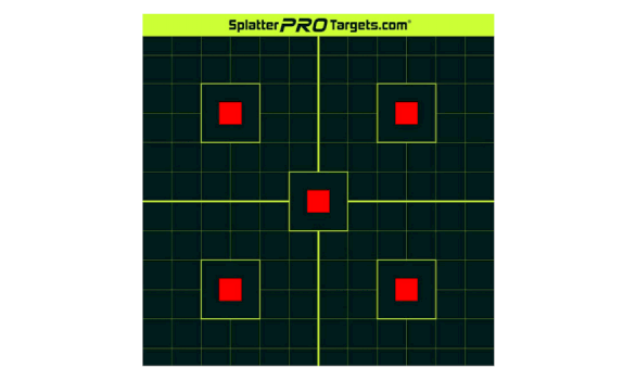 SPLATTER PRO TARGETS Papīra mērķis, 30x30cm