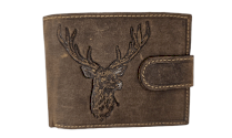 JAGERGLASS Leather wallet with hunting symbols