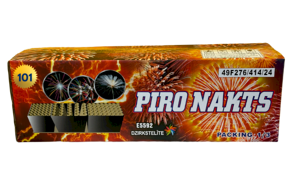 DZIRKSTELĪTE Firework PIRO NAKTS, 101 - shots