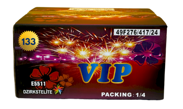 DZIRKSTELĪTE Firework VIP, 133 - shots