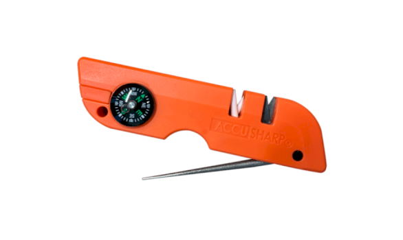 ACCUSHARP Explorer outdoor survival tool with built-in knife & tool sharpener