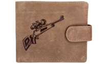 JAGERGLASS Leather wallet with hunting symbols