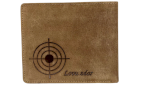 JAGERGLASS Leather wallet with hunting symbols