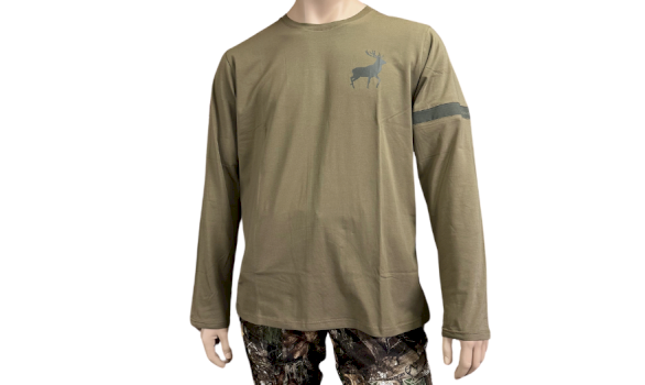 KOS FASHION Long-sleeved T-shirt with deer