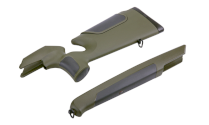 MERKEL Gun stock RX.HELIX SPEEDSTER, Green/Brown
