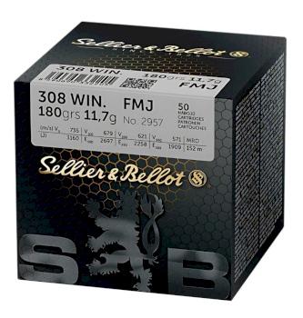 Cartridges Sellier & Bellot .308Win. FMJ 11,7g